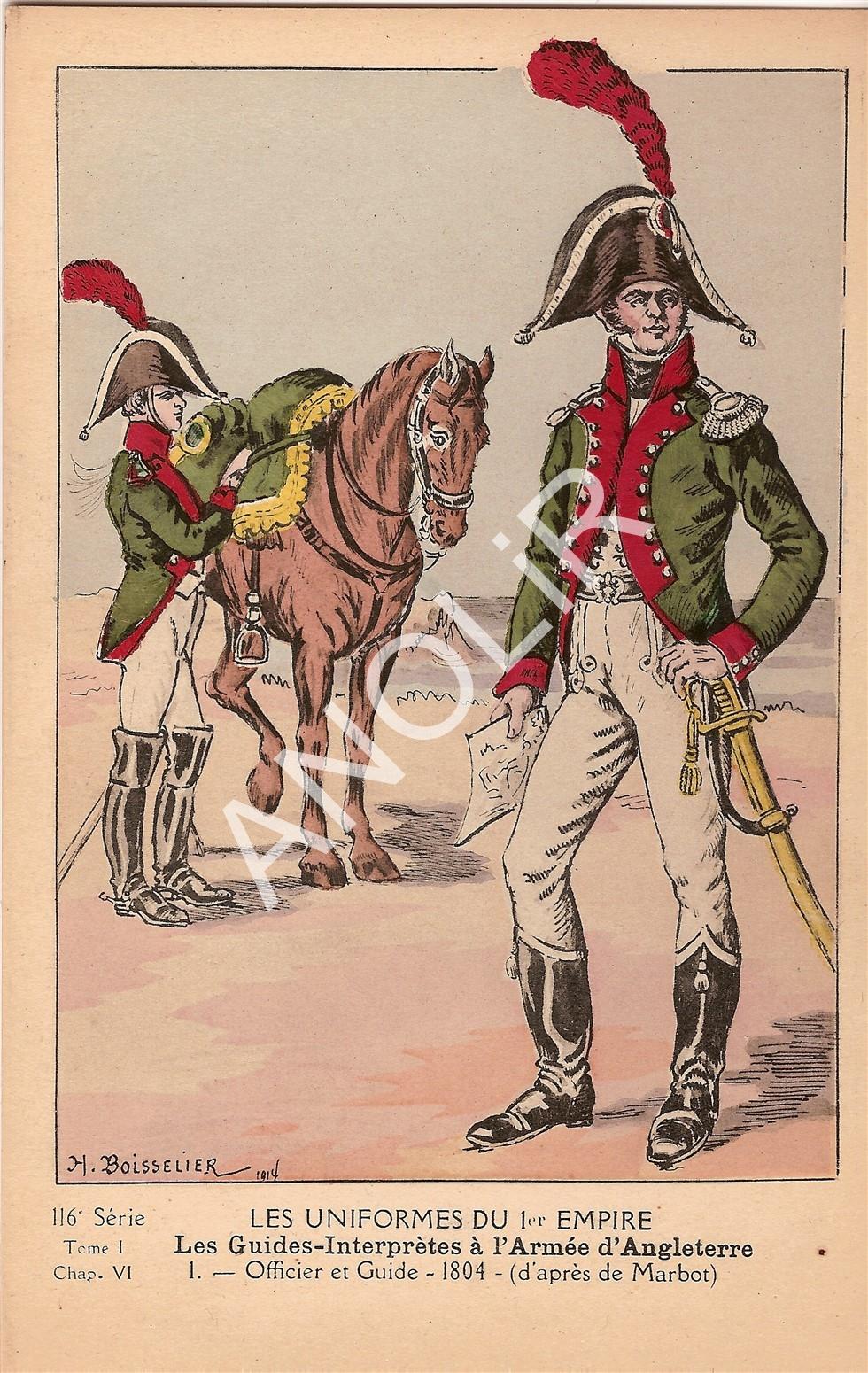 1803: tenues d'interprètes