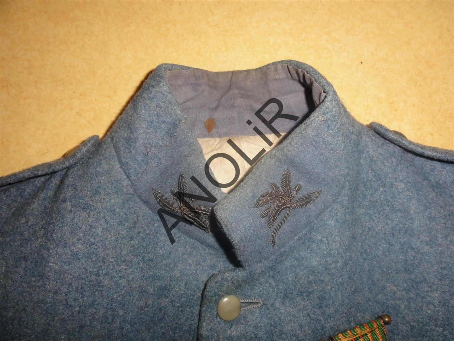 1914: vareuse d'adjudant-chef interprète, bleu horizon